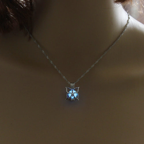 Glowing Butterfly Pendant