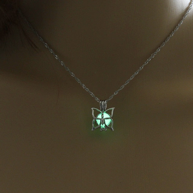 Glowing Butterfly Pendant