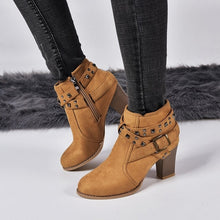 Load image into Gallery viewer, Women&#39;s Ankle Boots Leopard Boots